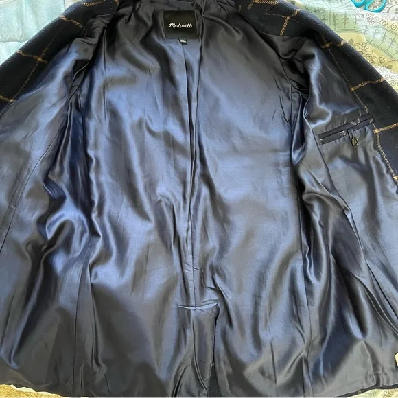 Madewell Larsen 1-Button Wool Blend Windowpane Blazer - Picture 7 of 14